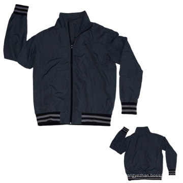 Yj-3004 cinza escuro preto Microfiber Sports Sport Sport jaqueta para homens